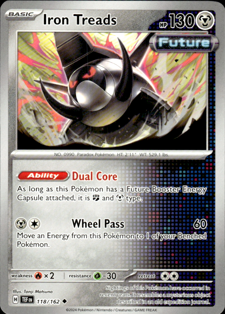 Iron Treads Temporal Forces 118/162 Uncommon Pokémon — English Near Mint