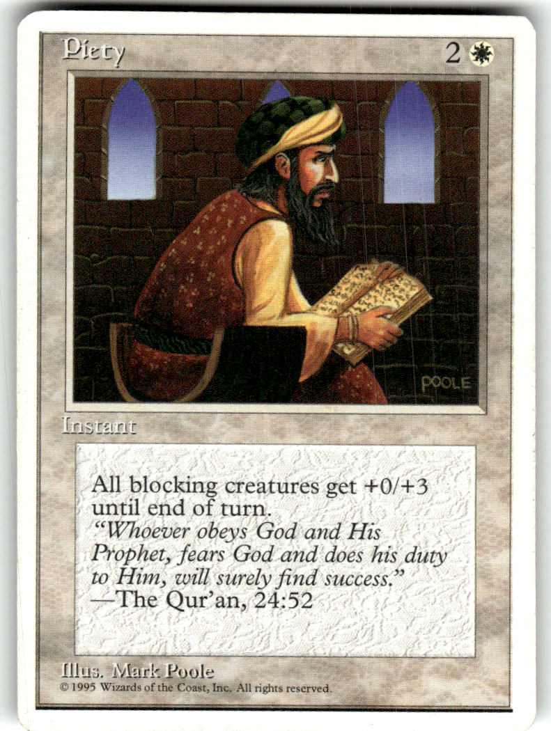 Piety Fourth Edition C Magic: The Gathering Lightly Played