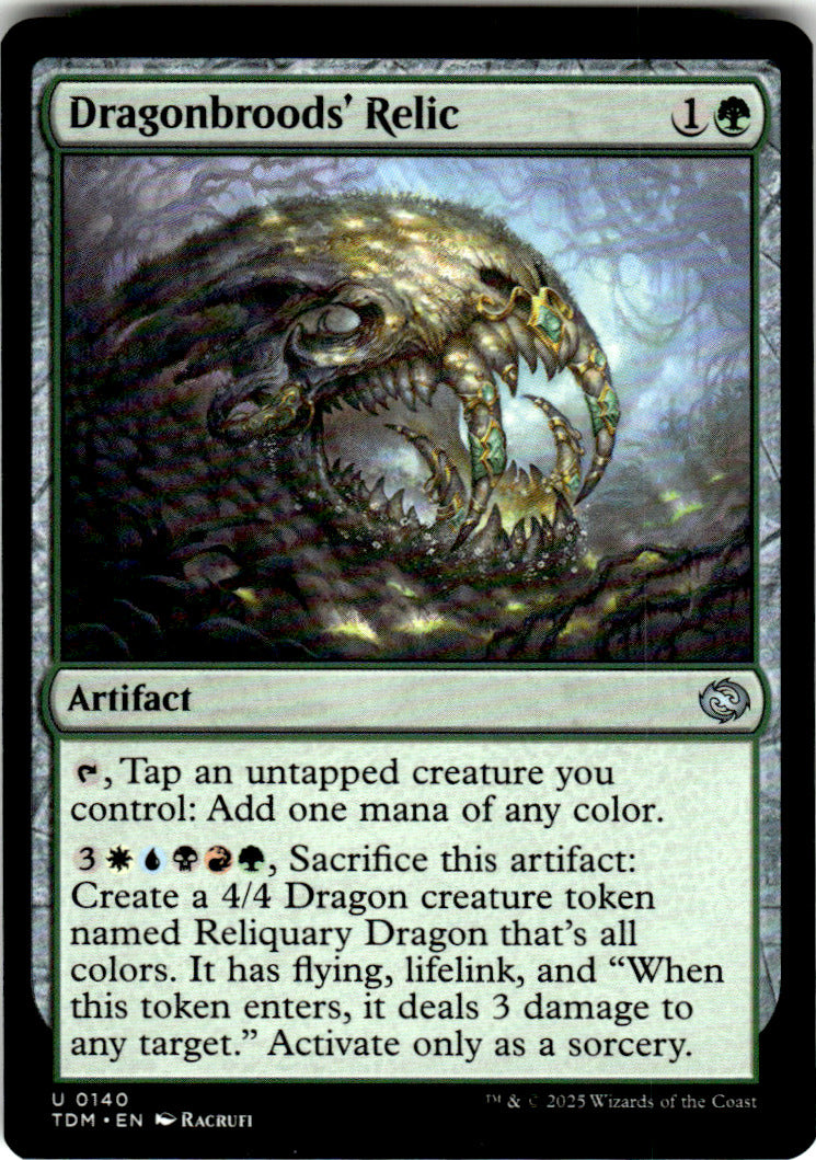 Dragonbroods' Relic Tarkir: Dragonstorm 140 U Magic: The Gathering Near Mint