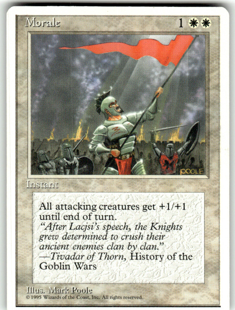 Morale Fourth Edition C Magic: The Gathering Lightly Played