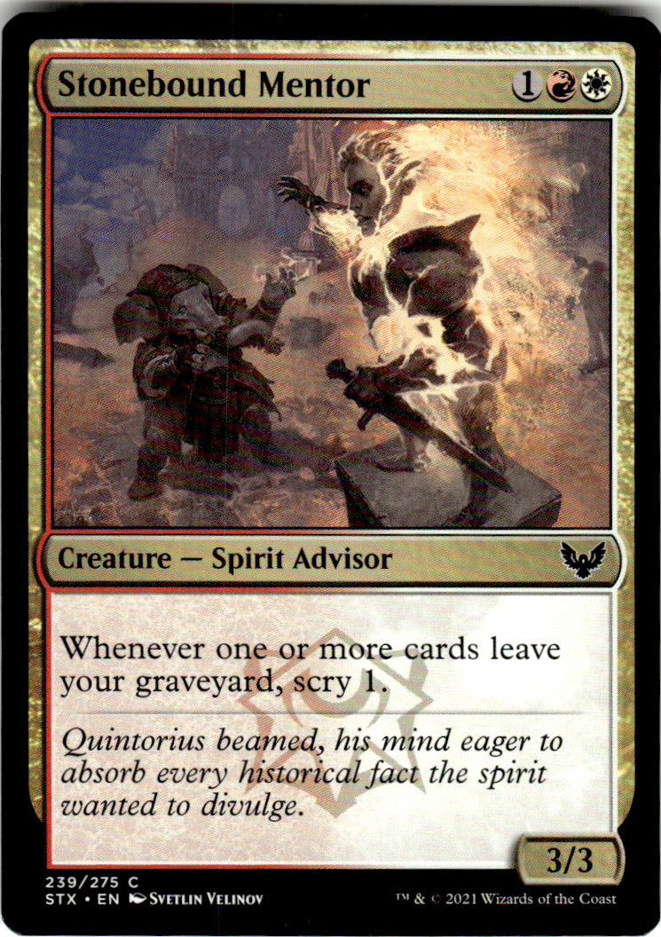 Stonebound Mentor Strixhaven: School of Mages 239 C Magic: The Gathering