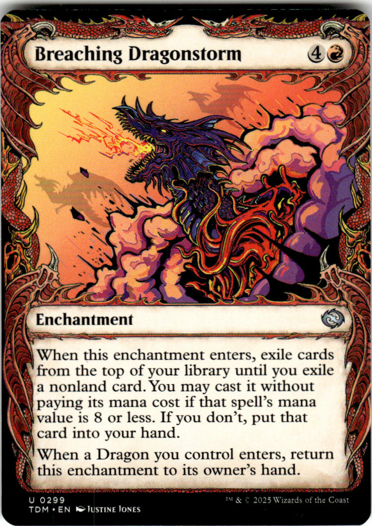 Breaching Dragonstorm (Showcase) Tarkir: Dragonstorm 299 U Magic: The Gathering