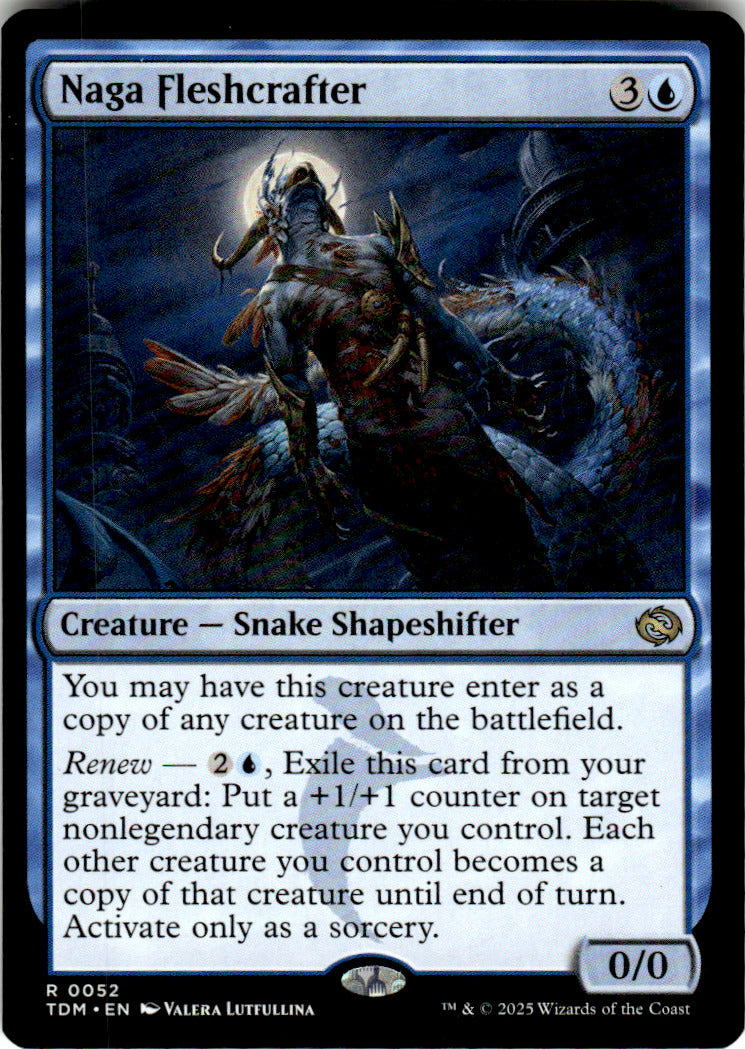 Naga Fleshcrafter Tarkir: Dragonstorm 52 R Magic: The Gathering Near Mint