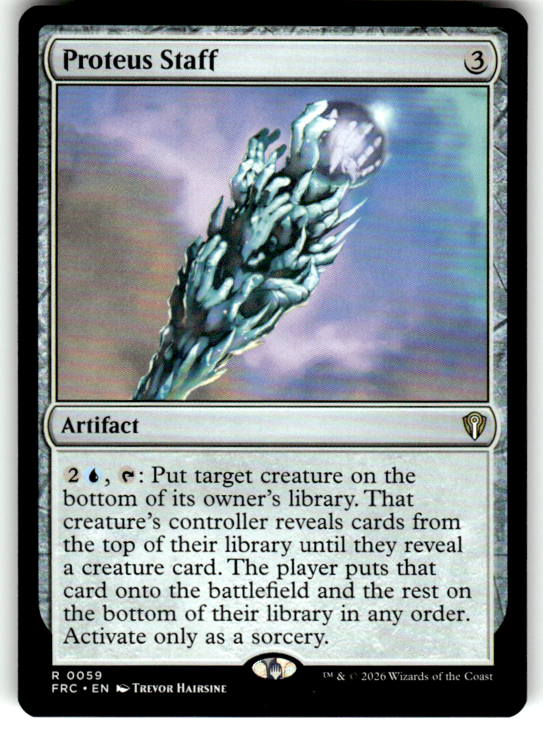 Proteus Staff Commander: Reality Fracture 59 R Magic: The Gathering Near Mint