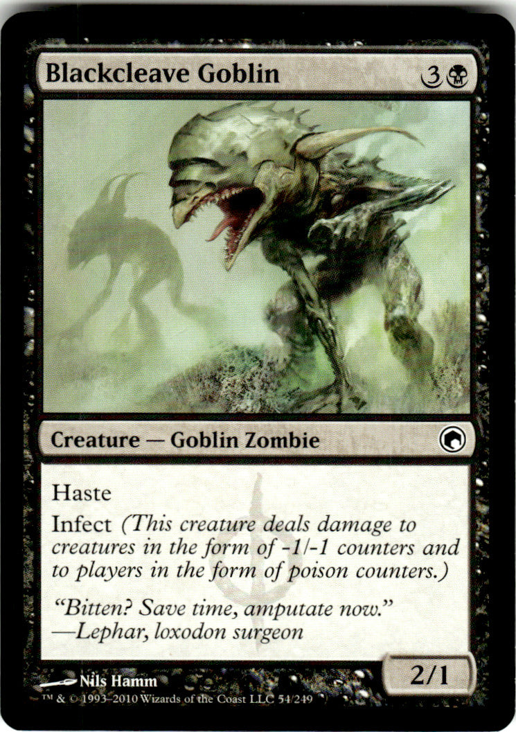 Blackcleave Goblin Scars of Mirrodin 54 C Magic: The Gathering Near Mint