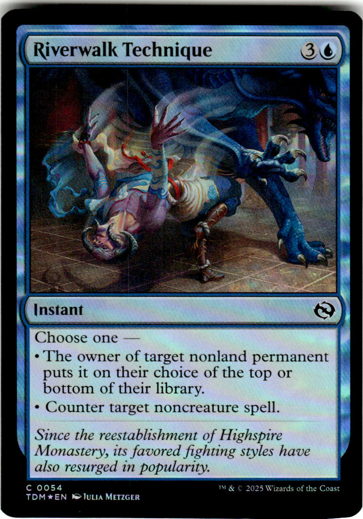 Riverwalk Technique Tarkir: Dragonstorm 54 C Foil Magic: The Gathering Near Mint