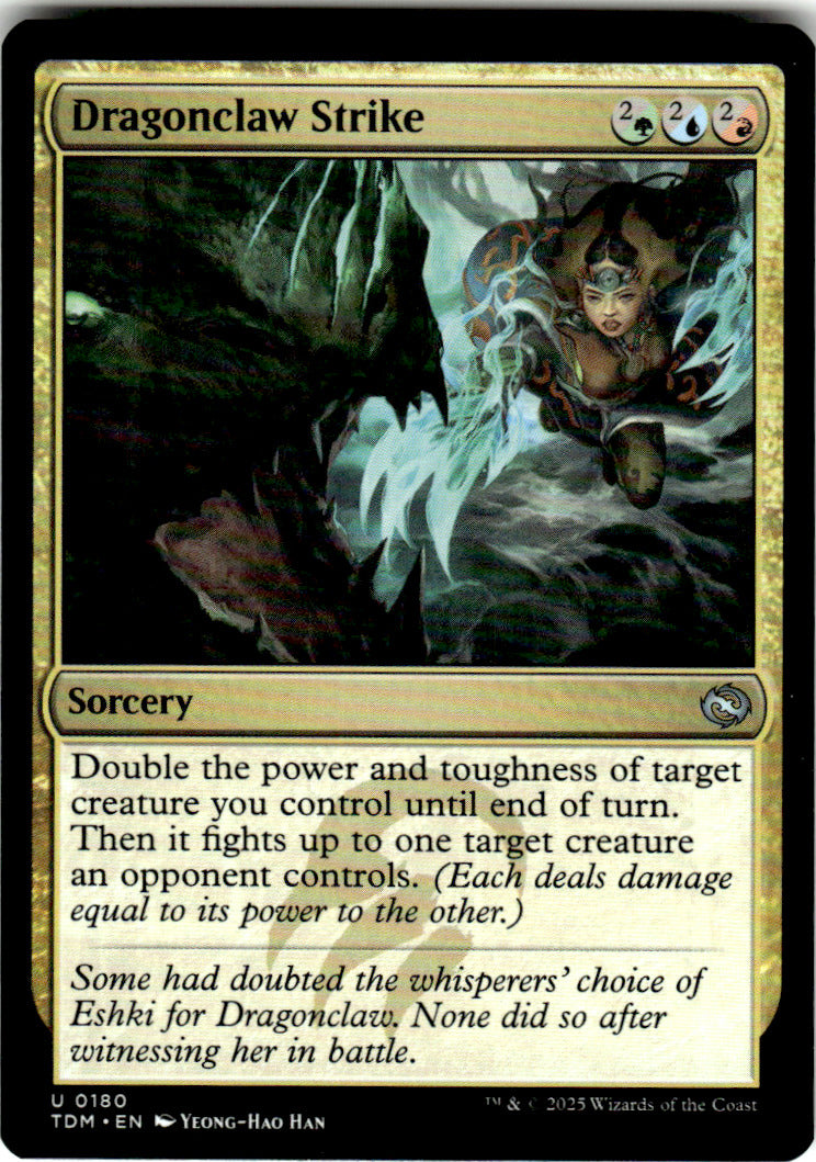 Dragonclaw Strike Tarkir: Dragonstorm 180 U Magic: The Gathering Near Mint