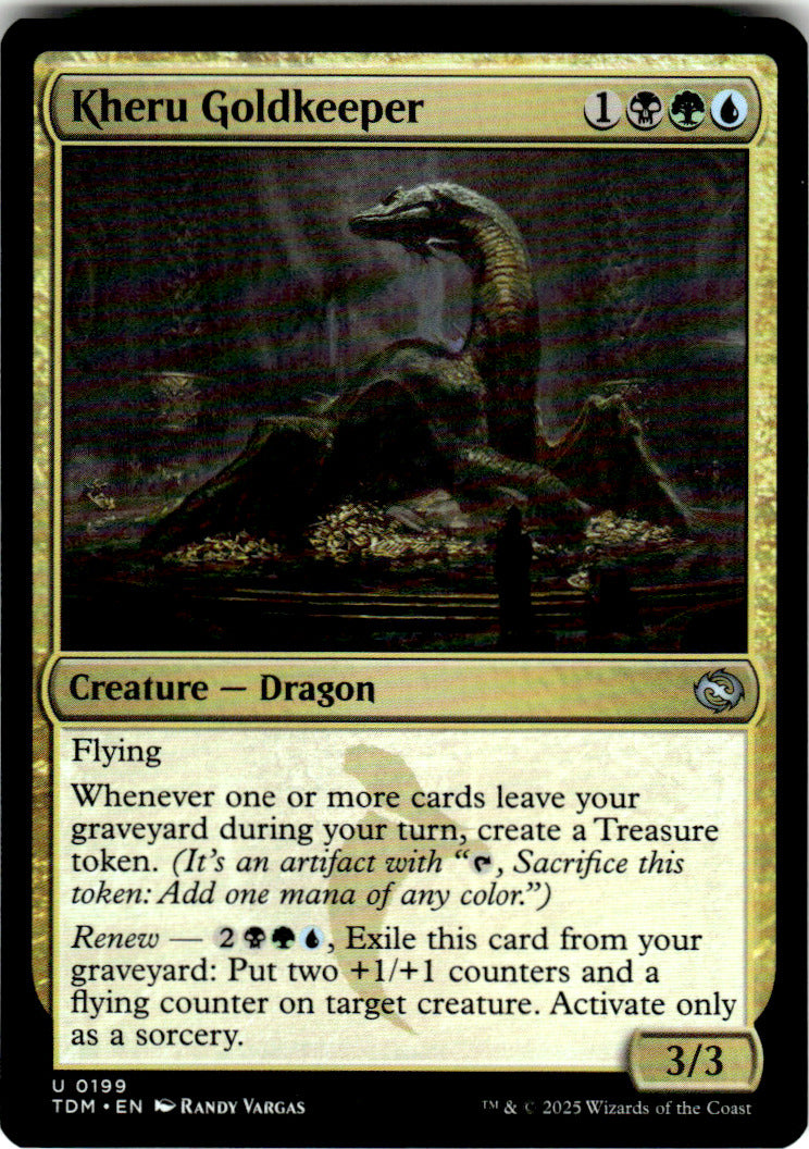 Kheru Goldkeeper Tarkir: Dragonstorm 199 U Magic: The Gathering Near Mint