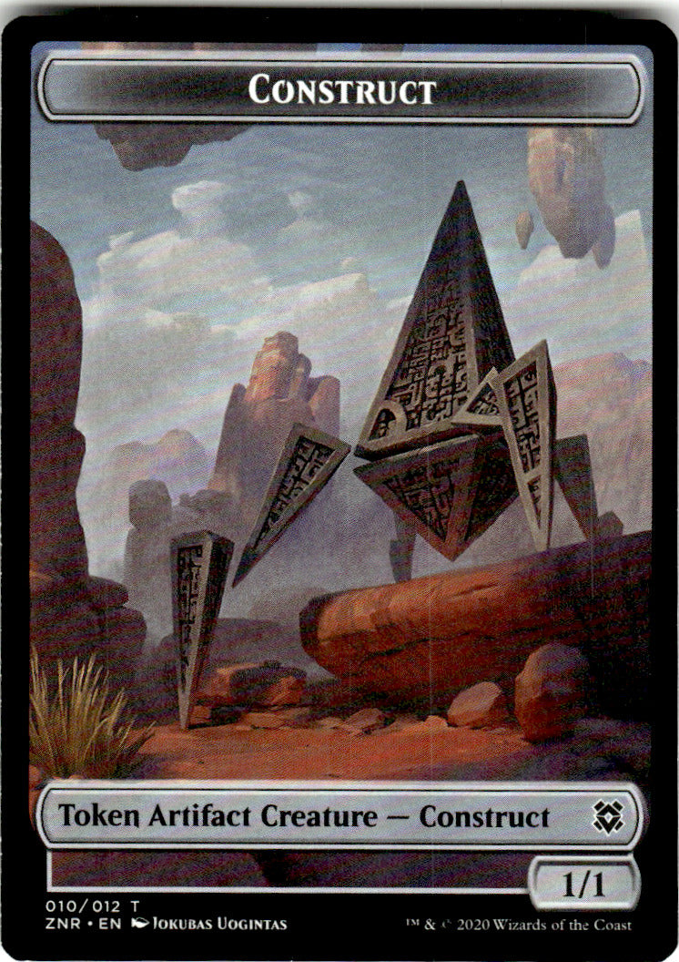 Construct Token Zendikar Rising 10 T Magic: The Gathering Near Mint