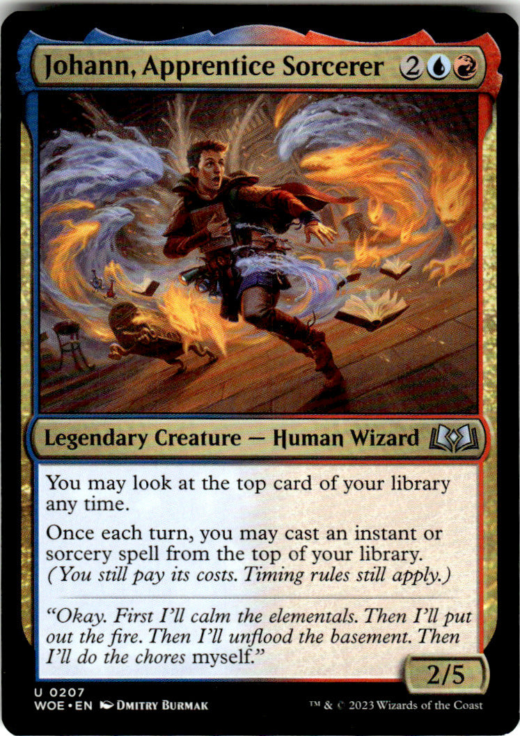 Johann, Apprentice Sorcerer Wilds of Eldraine 207 U Magic: The Gathering