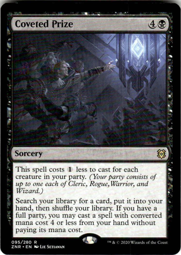 Coveted Prize Zendikar Rising 95 R Magic: The Gathering Near Mint