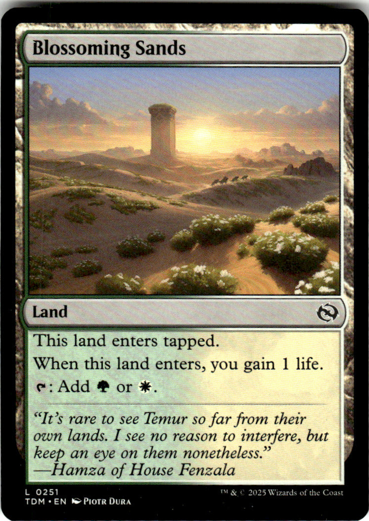 Blossoming Sands Tarkir: Dragonstorm 251 L Magic: The Gathering Near Mint