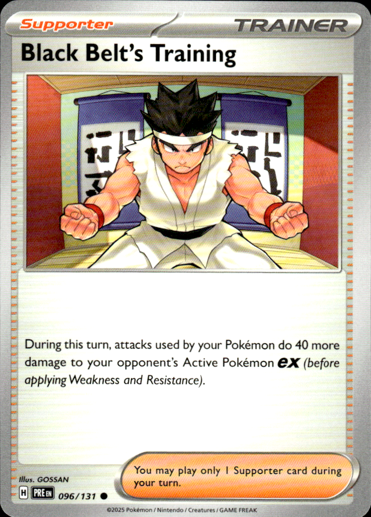 Black Belt's Training Prismatic Evolutions 096/131 Common Pokémon — English