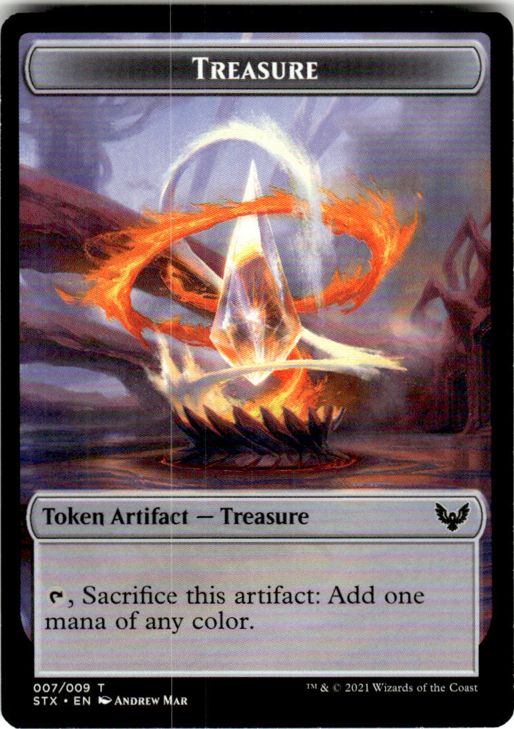 Treasure Token Strixhaven: School of Mages 7 T Magic: The Gathering Near Mint