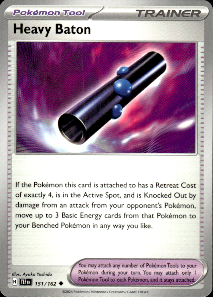 Heavy Baton Temporal Forces 151/162 Uncommon Pokémon — English Near Mint