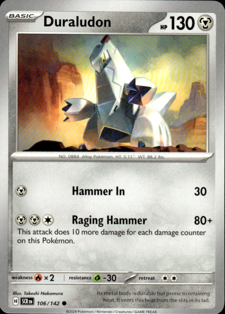 Duraludon Stellar Crown 106/142 Common Pokémon — English Near Mint