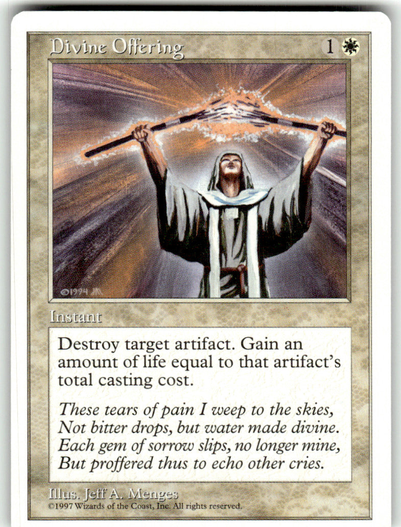 Divine Offering Fifth Edition C Magic: The Gathering Lightly Played