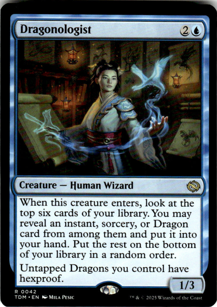 Dragonologist Tarkir: Dragonstorm 42 R Magic: The Gathering Near Mint