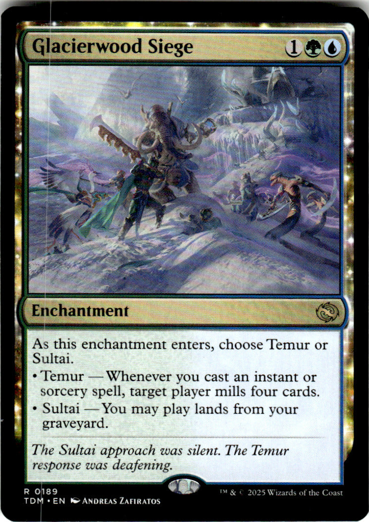 Glacierwood Siege Tarkir: Dragonstorm 189 R Magic: The Gathering Near Mint