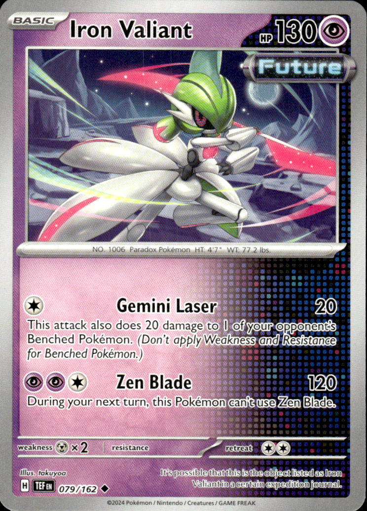 Iron Valiant Temporal Forces 079/162 Uncommon Pokémon — English Near Mint