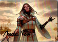 Phyrexian Missionary Art Card Gold-Stamped Signature 11 Dominaria United MTG NM