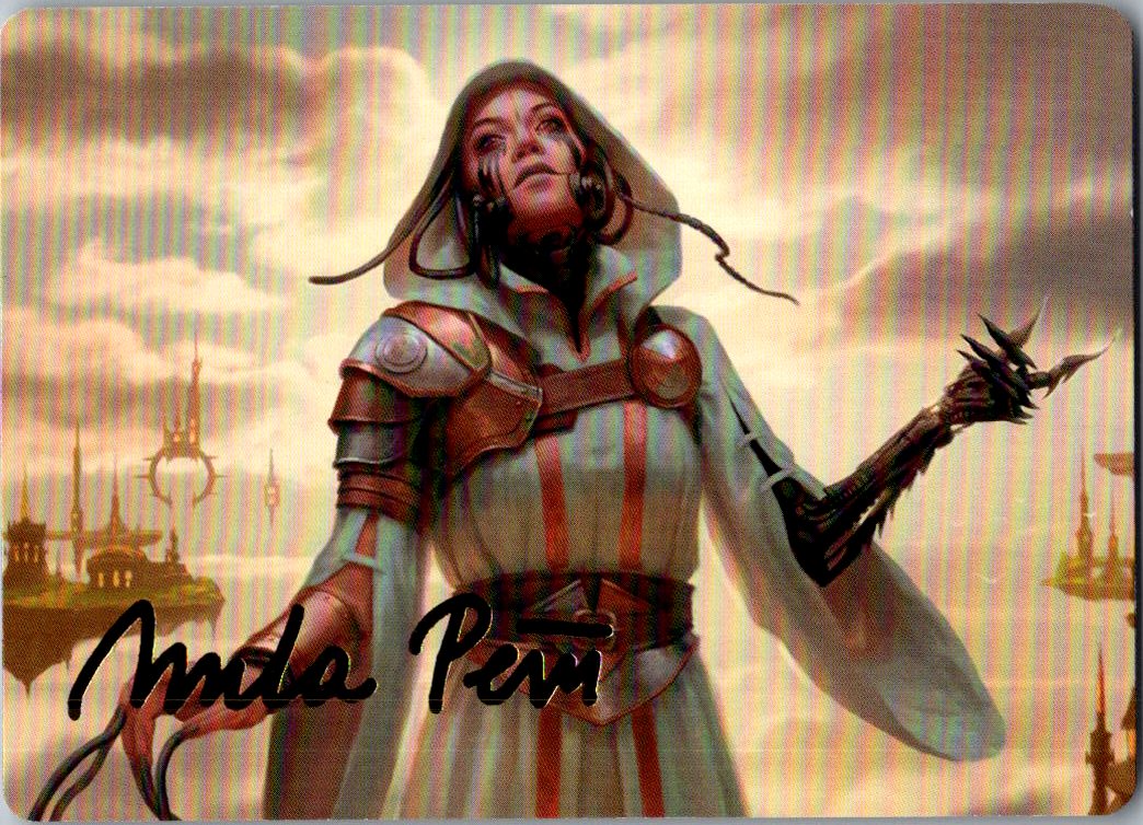 Phyrexian Missionary Art Card Gold-Stamped Signature 11 Dominaria United MTG NM