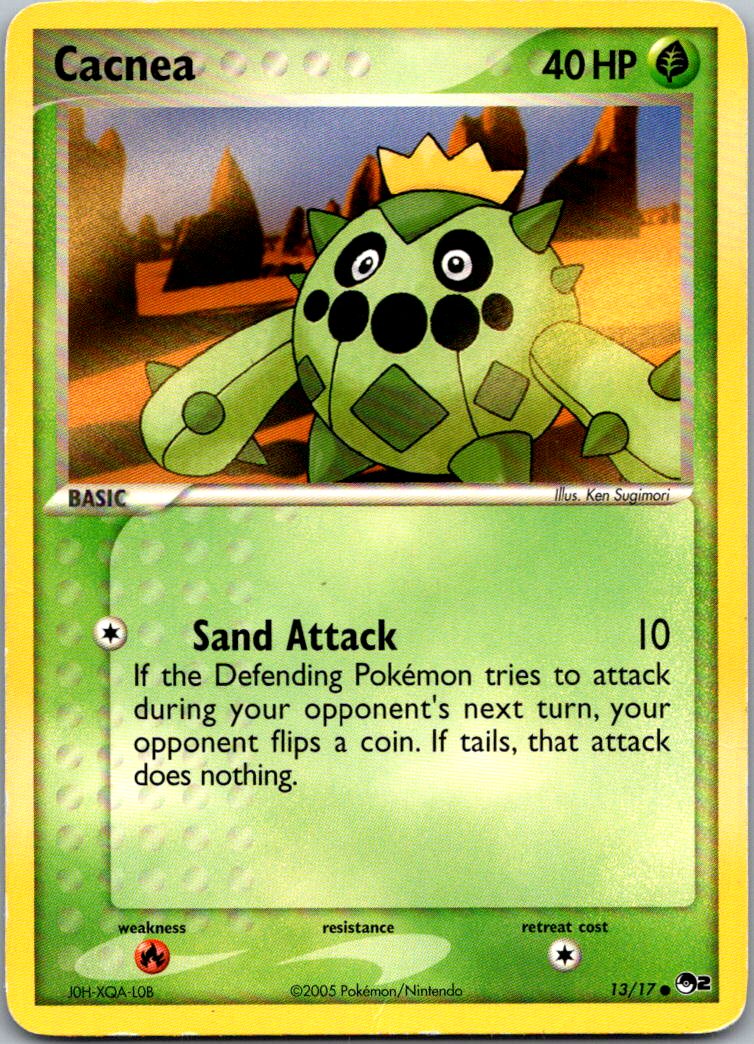 Cacnea 13/17 Common POP Series 2 Pokemon Heavily Played