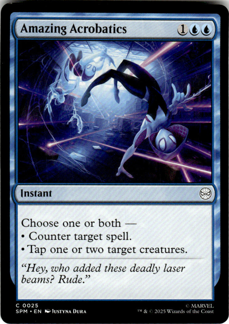 Amazing Acrobatics Marvel's Spider-Man 25 C Magic: The Gathering Near Mint