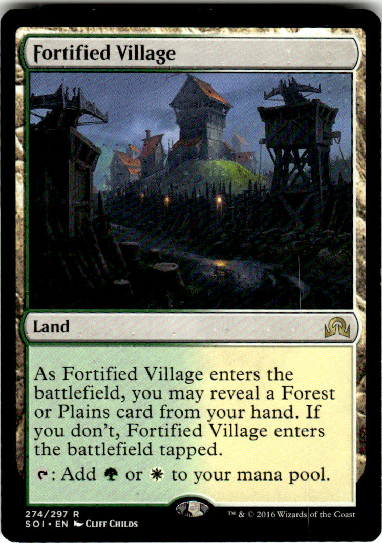 Fortified Village Shadows over Innistrad 274 R Magic: The Gathering Near Mint