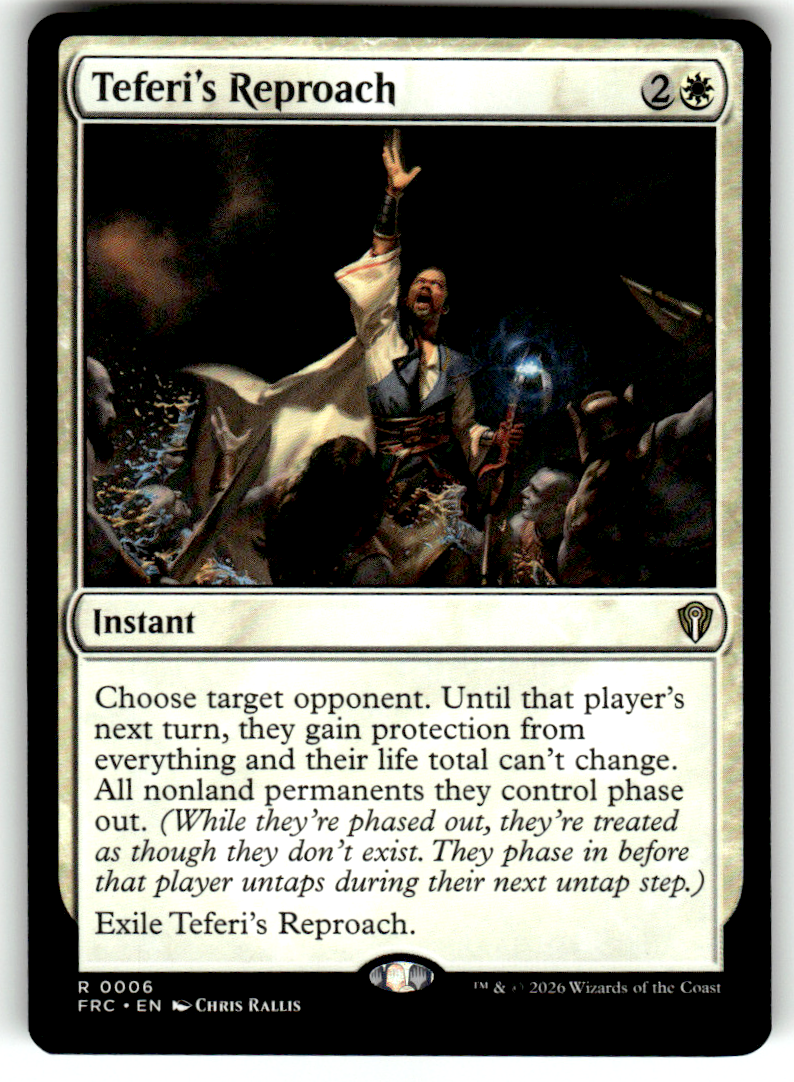 Teferi's Reproach Commander: Reality Fracture 6 R Magic: The Gathering Near Mint