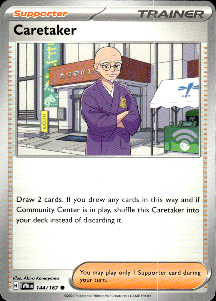 Caretaker Twilight Masquerade 144/167 Common Pokémon — English Near Mint