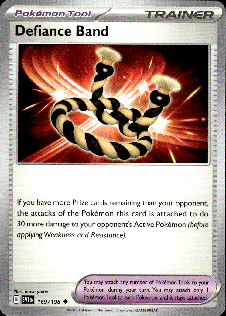 Defiance Band Scarlet & Violet Base Set 169/198 Uncommon Pokémon — English