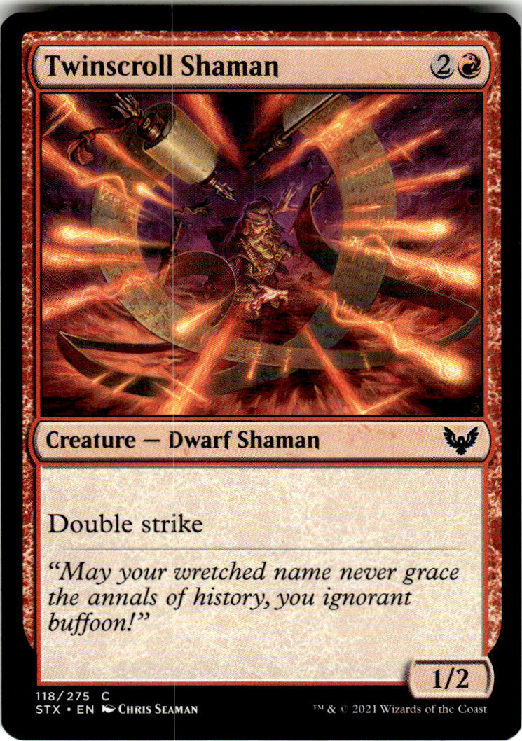 Twinscroll Shaman Strixhaven: School of Mages 118 C Magic: The Gathering
