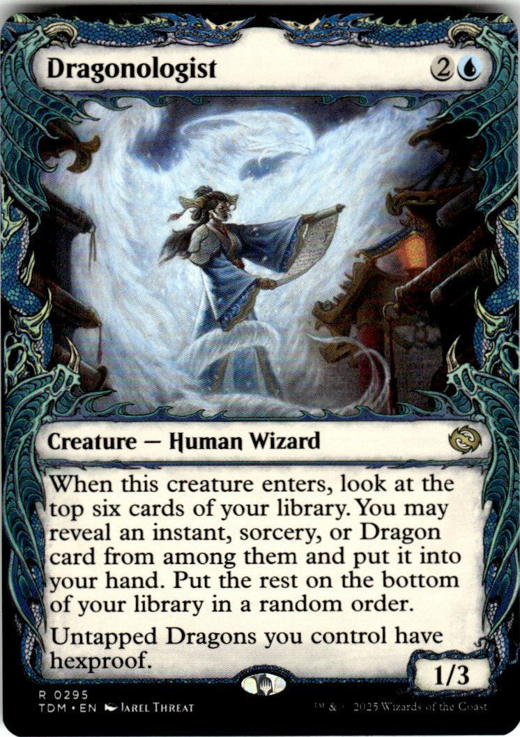 Dragonologist (Showcase) Tarkir: Dragonstorm 295 R Magic: The Gathering