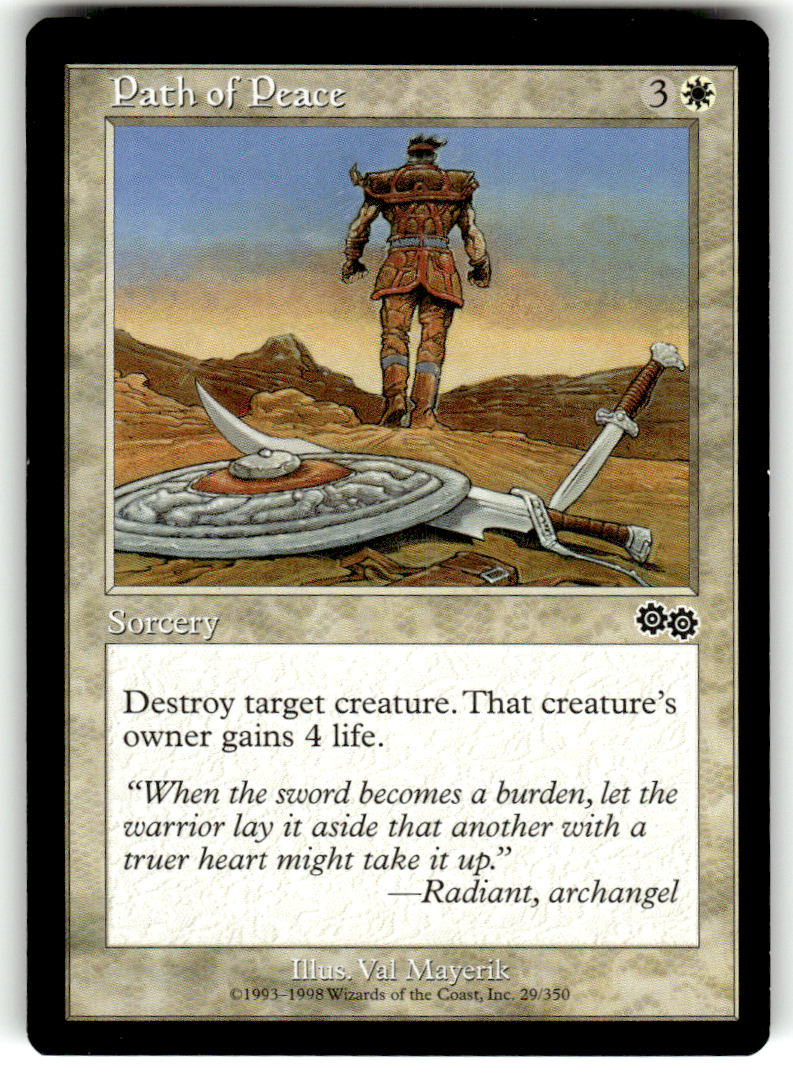Path of Peace Urza's Saga 29 C Magic: The Gathering Near Mint