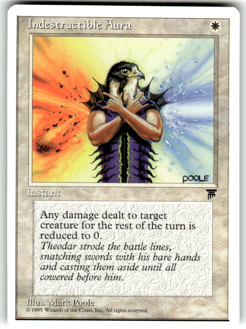 Indestructible Aura Chronicles C Magic: The Gathering Lightly Played