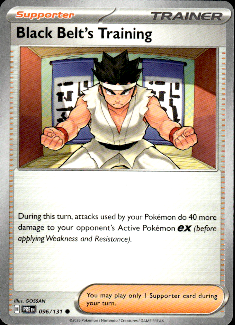 Black Belt's Training Prismatic Evolutions 096/131 Common Pokémon — English