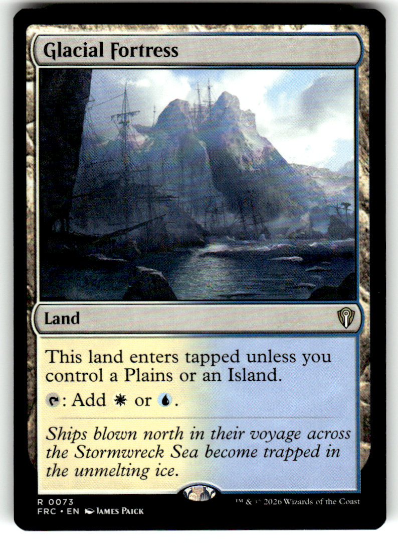 Glacial Fortress Commander: Reality Fracture 73 R Magic: The Gathering Near Mint