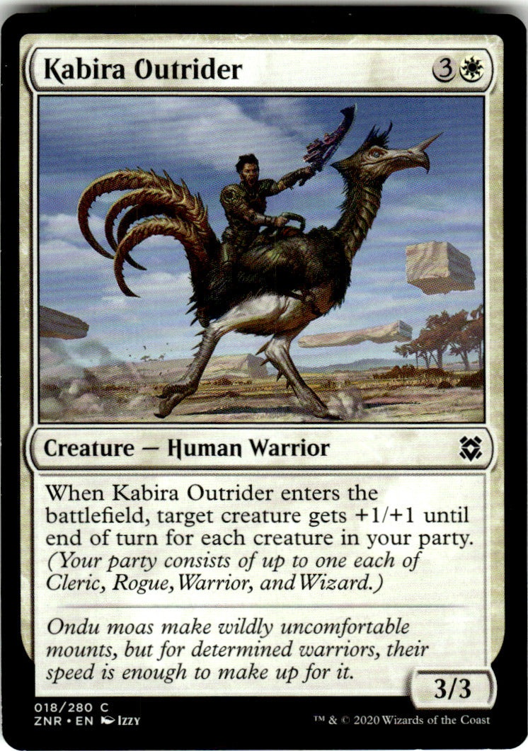 Kabira Outrider Zendikar Rising 18 C Magic: The Gathering Near Mint