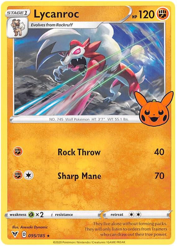 Lycanroc 095/185 Trick or Trade BOOster Bundle 2023 Pokémon TCG