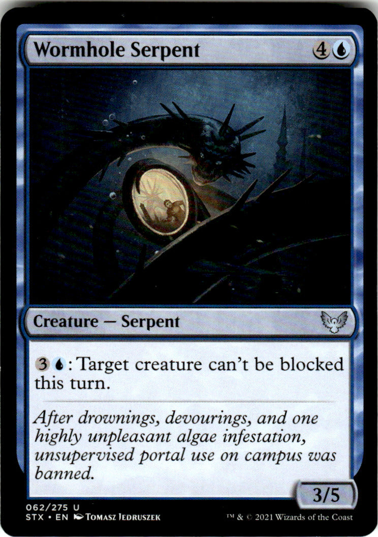 Wormhole Serpent Strixhaven: School of Mages 62 U Magic: The Gathering Near Mint