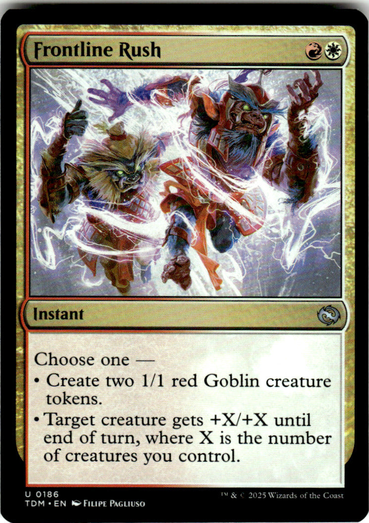Frontline Rush Tarkir: Dragonstorm 186 U Magic: The Gathering Near Mint