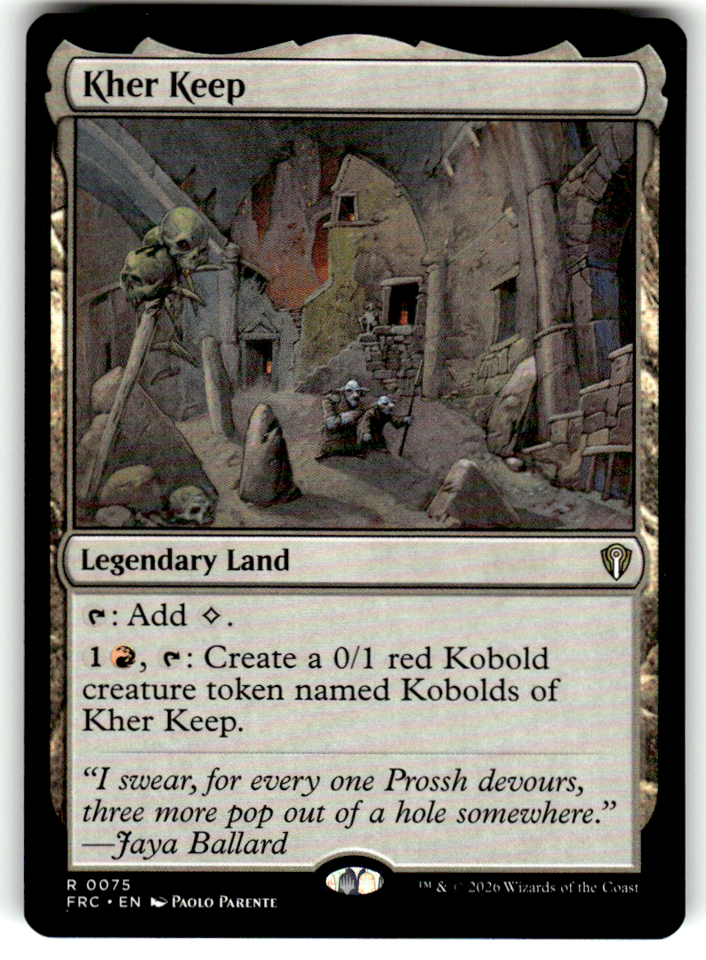 Kher Keep Commander: Reality Fracture 75 R Magic: The Gathering Near Mint