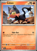 Litten Temporal Forces 032/162 Common Pokémon — English Near Mint