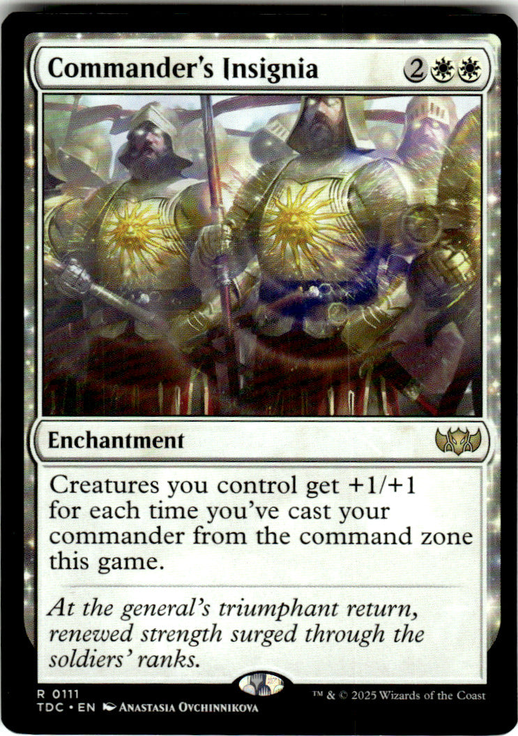 Commander's Insignia Commander: Tarkir: Dragonstorm 111 R Magic: The Gathering