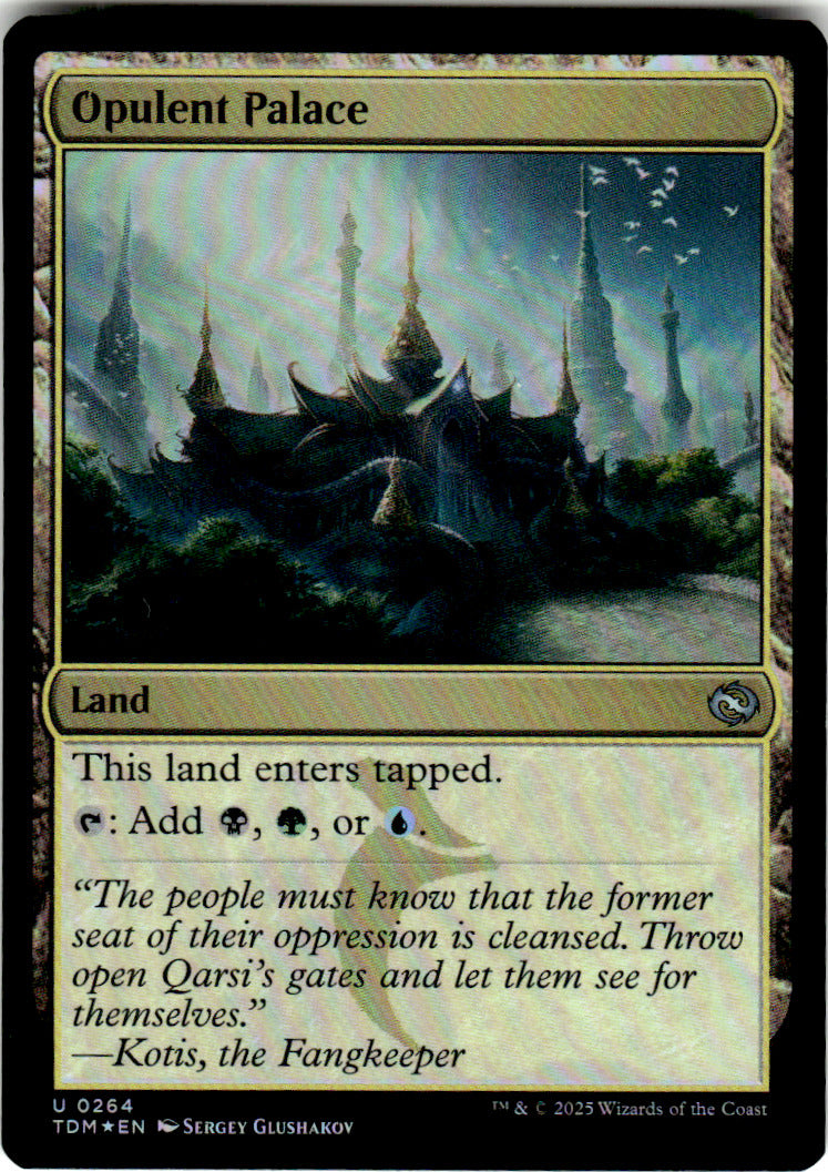 Opulent Palace Tarkir: Dragonstorm 264 U Foil Magic: The Gathering Near Mint