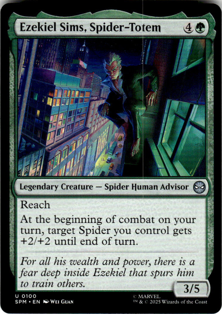 Ezekiel Sims, Spider-Totem Marvel's Spider-Man 100 U Magic: The Gathering