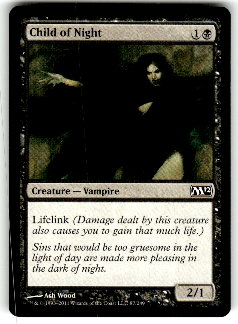 Child of Night Magic 2012 (M12) 87 C Magic: The Gathering Lightly Played