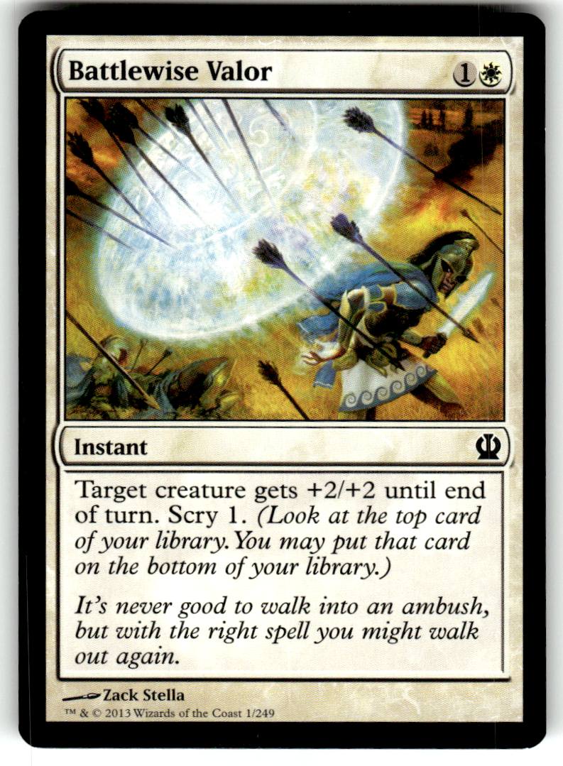 Battlewise Valor Theros 1 C Magic: The Gathering Lightly Played