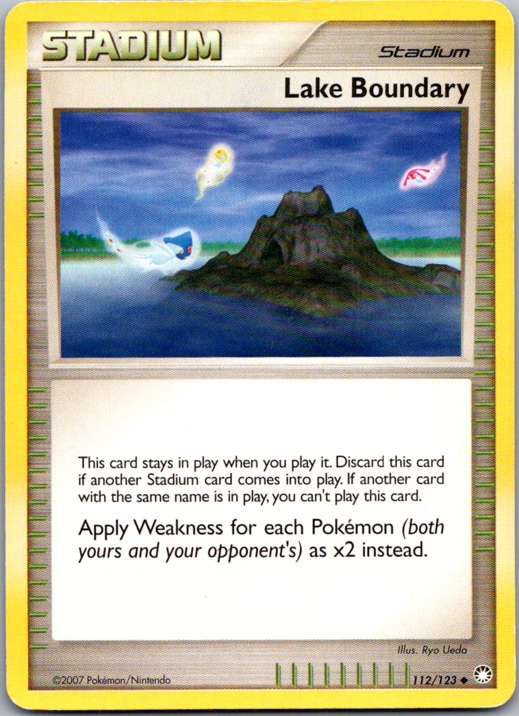 Lake Boundary 112/123 Uncommon Mysterious Treasures Pokemon Heavily Played